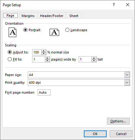 c# 调整 excel 页面设置