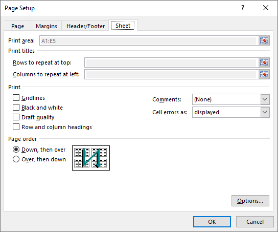c# 调整 excel 页面设置