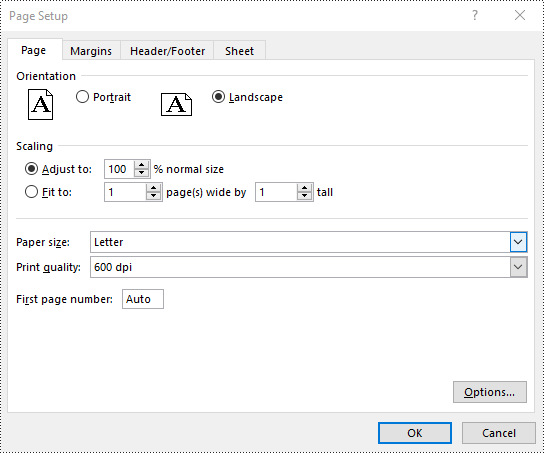 java 调整 excel 页面方向